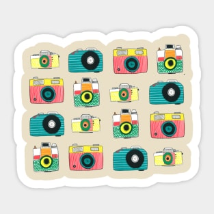 Bunch of cameras Sticker